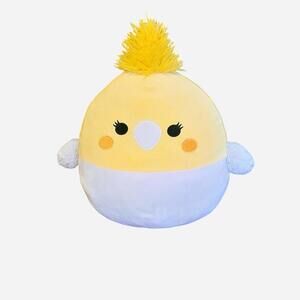 Charlize Squishmallow 20” Chickie Egg Cockatiel yellow plush easter